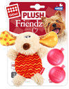 GiGwi Plush Friendz With Refillable Squeaker Dog Toy