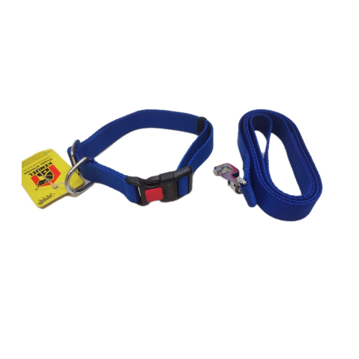 Kennel Soft Nylon Super Premium Click Lock Collar & Leash Set (W = 1")