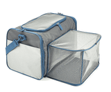 Fofos Expandable Foldable Carrier For Dogs & Cats – Grey/Blue