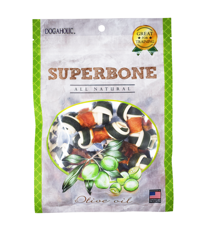 Dogaholic Superbone All Natural Olive Oil Knotted Dog Treats