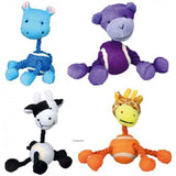 Trixie Animal Figures With Tennis Ball & Rope Plush Dog Toy