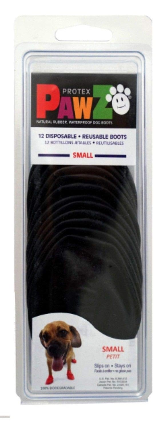 Pawz Waterproof Dog Boots - Small - Black