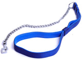 Kennel Chain Lead (T = 3 mm) with Foam Padded Soft Nylon Handle (W = 1")