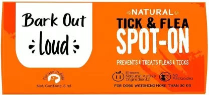 Vivaldis : Bark Out Loud Natural Tick & Flea Spot-On for Dogs (Over 30 kg)