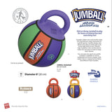 Gigwi Jumball Basket Ball With Rubber Handle Dog Toy (Small)