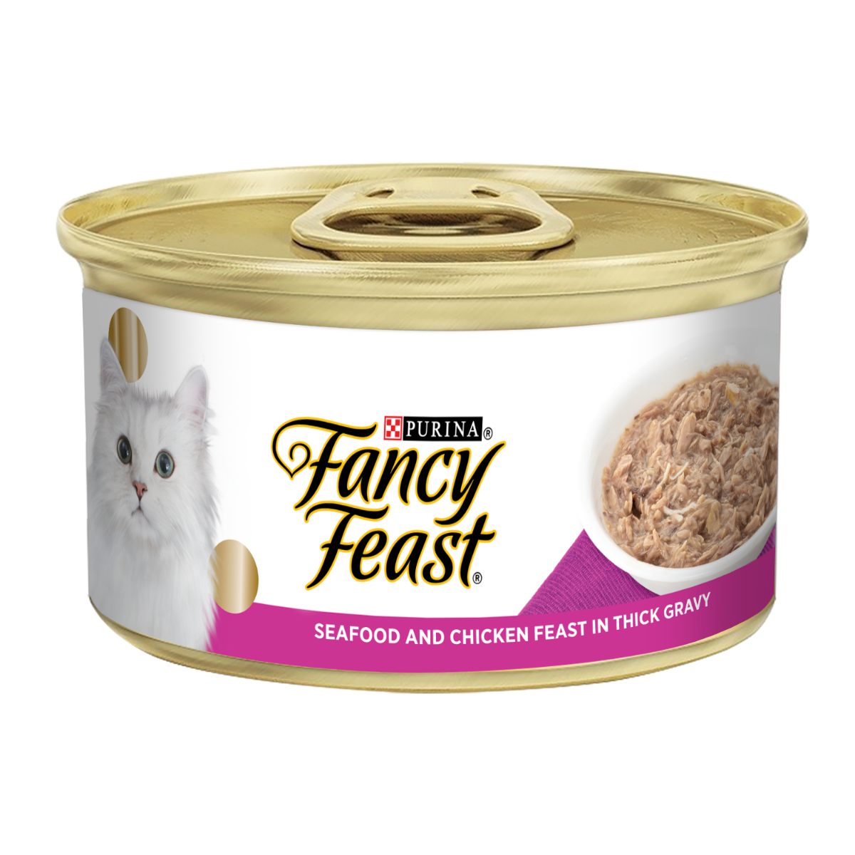 Fancy Feast Seafood & Chicken Feast In Thick Gravy Tin