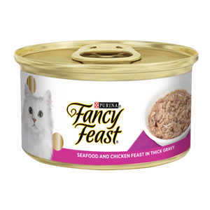 Fancy Feast Seafood & Chicken Feast In Thick Gravy Tin