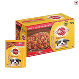 Pedigree Puppy Chicken & Liver Chunks In Gravy With Vegetables Pouch 70 G (Pack Of 15) - Ecom Pack