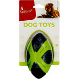 Smarty Pet Soft Latex Training Squeaky Cross Design Rubber Future Toy Rugby