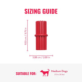 KONG Dental Stick Interactive Rubber Dental Chew Toy for Dogs (Medium Size)