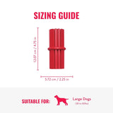 KONG Dental Stick Interactive Rubber Dental Chew Toy for Dogs (Large Size)