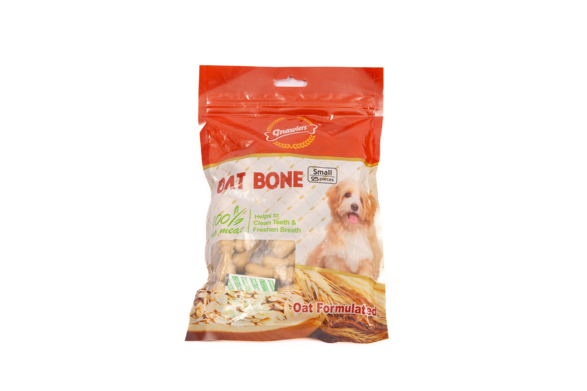 Gnawlers Oat Bone Dog Treats – Small