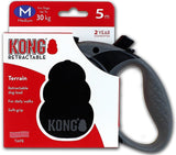 Kong Retractable Terrain Tape Dog Leash Black - 5 M