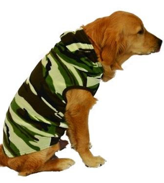 Kennel Army Print Hoody For Dog
