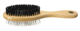 Smarty Pet Double Side Wooden Handle Pin & Bristle Brush