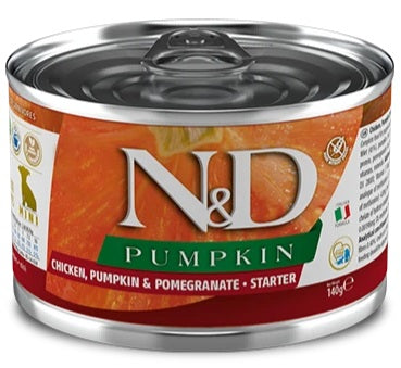 Farmina N&D Chicken Pumpkin And Pomegranate Mini Starter Puppy Tin