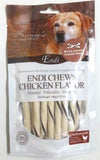 Endi Twists Stick Chews Milk & Chicken Flavor Pack of 6