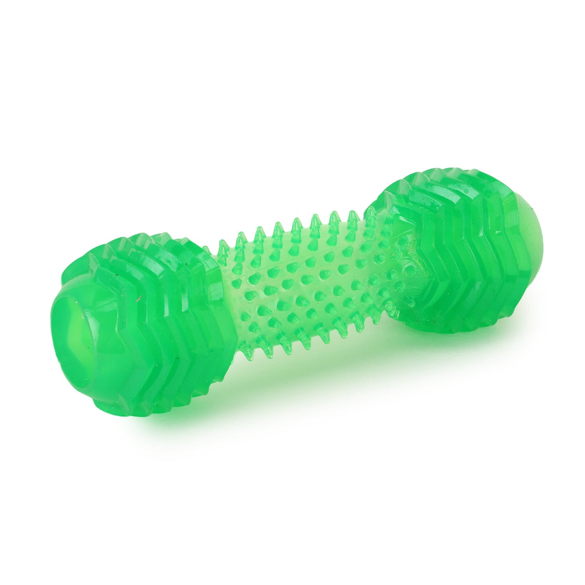 Basil Dumbbell Toy with Hollow Centre Toy For Dog - Green