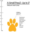 Pawz Waterproof Dog Boots - X Small - Orange 12 PCS