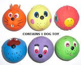 Trixie Animal Faces Toy Balls Latex Dog Toy