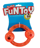 Super Fun Toy Musical Ring Rubber Chew Dog Toy