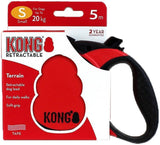 Kong Retractable Terrain Tape Dog Leash Red - 5 M