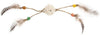 Gigwi Ecoline Catch & Scratch With Rattle Wood / Feather / Rattan - White
