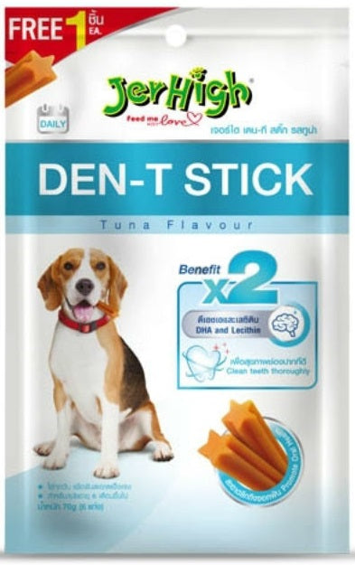 Jerhigh Den-T Stick - Tuna Flavor 70 G  Pack of 6