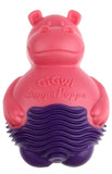 Gigwi Suppa Puppa Squeak Hippo Dog Toy - Pink/Purple