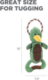 Outward Hound Scrunch Bunch Duck Interactive Plush Squeaky Dog Tug Toy