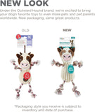 Outward Hound Ranch Roperz Cow Plush Squeaky Dog Toy - White