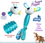 Gigwi Suppa Puppa Rabbit Squeaker Inside Plush TPR Toy