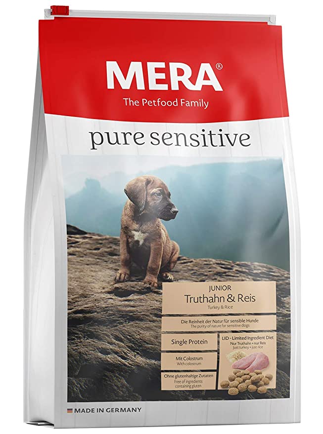 Mera Pure Sensitive Junior Turkey & Rice Dry Food For Dogs