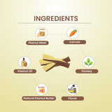 Twistix : Small Wheat-Free Dental Chews – Peanut & Carob Flavour Dog Treats