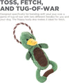Outward Hound Scrunch Bunch Duck Interactive Plush Squeaky Dog Tug Toy