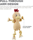 Outward Hound Ranch Roperz Chicken Plush Squeaky Dog Toy - Yellow