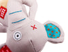 GiGwi Plush Friendz With TPR Johnny Stick Elephant Dog Toy