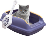 Smarty Pet Dual Colour Open Plastic Cat Litter Tray With Scoop