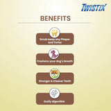 Twistix : Small Wheat-Free Dental Chews – Pumpkin Spice Flavour Dog Treats (Jar)