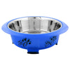 Holy Paws Oval Fusion Bowl With Non-Skid Bottom For Dog (Color May Vary)