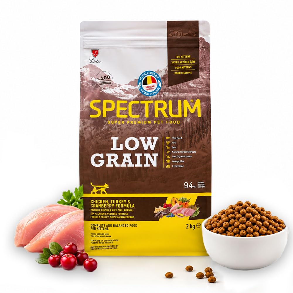 Spectrum Low Grain Chicken, Turkey & Cranberry Formula Kitten Food