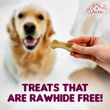 Imaginelees POW : Meaty Middle Duo Filled Bones Dog Treats – Chicken & Duck (Chewy)
