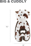 Outward Hound Charming Pet Cuddle Tugs Cow Plush Squeaky Dog Toy