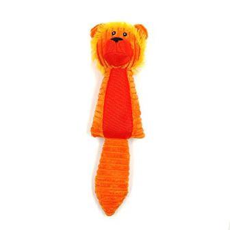 Pets Empire Plush Lion Shape Dog Toy - Orange