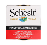 Schesir Tuna Whole Meat With Shrimp & Rice In Jelly Cat Tin