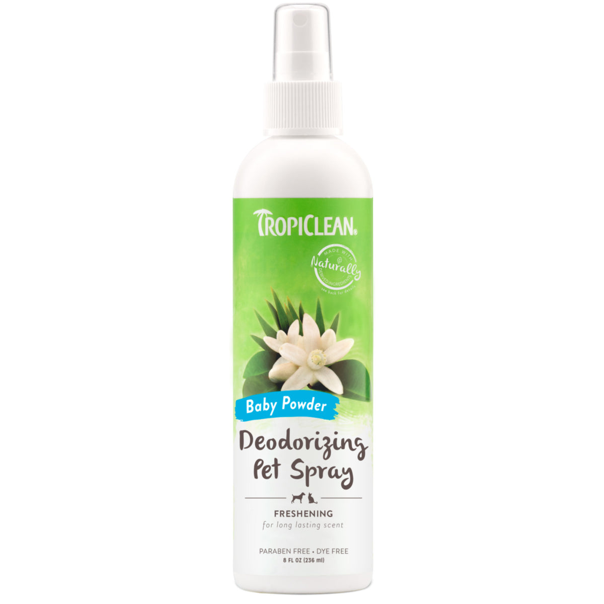 Tropiclean Baby Powder Deodorizing Spray For Dogs & Cats