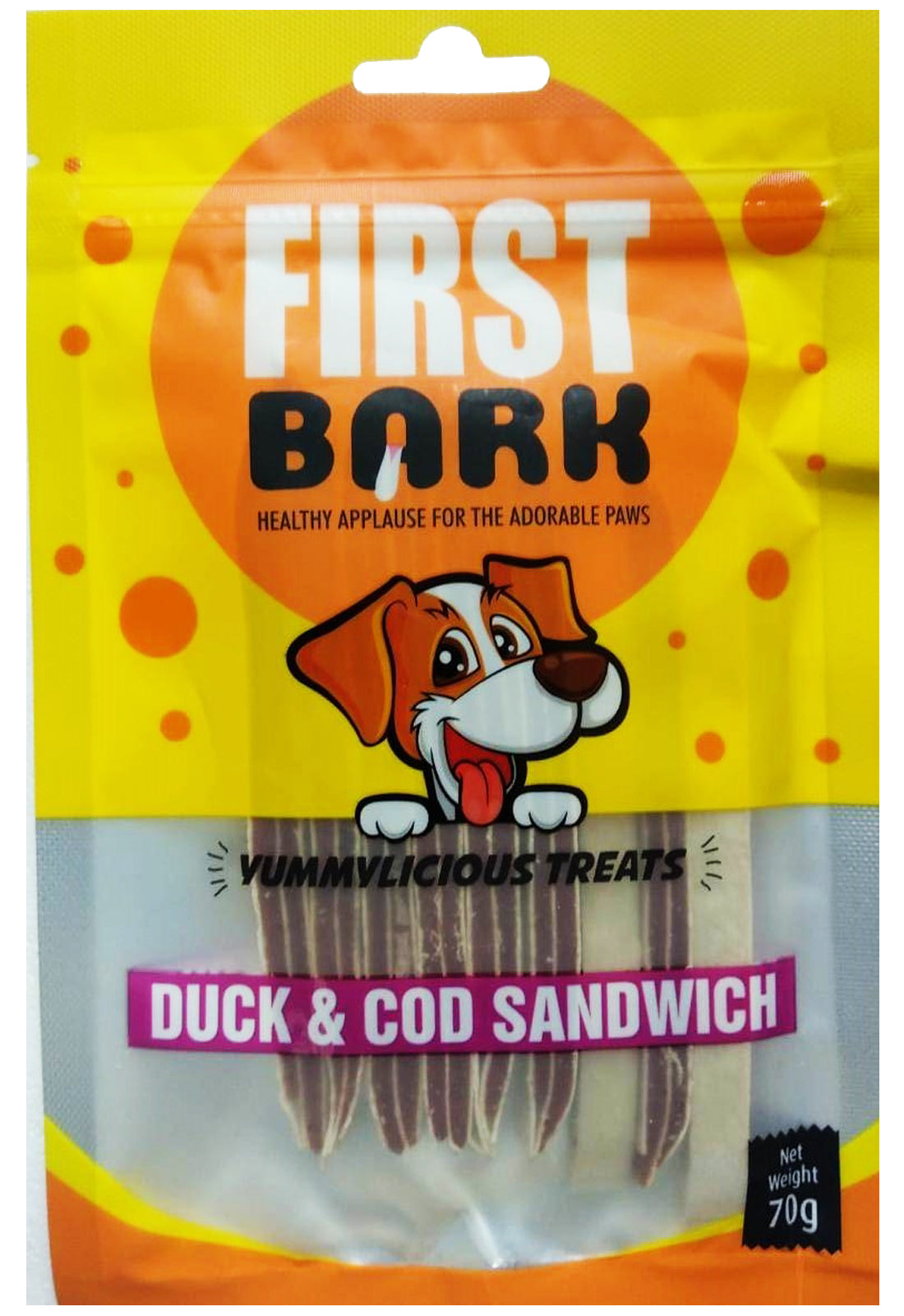 First Bark Yummylicious Treats Duck & Cod Sandwich