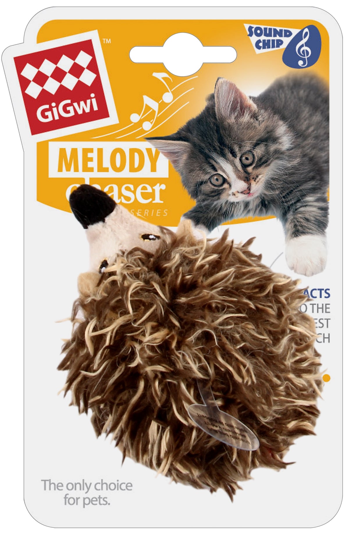 Gigwi Melody Chaser Hedge Hog Motion Activated Toy