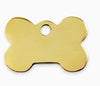 Kennel Brass Name Tag Bone Shape Antique