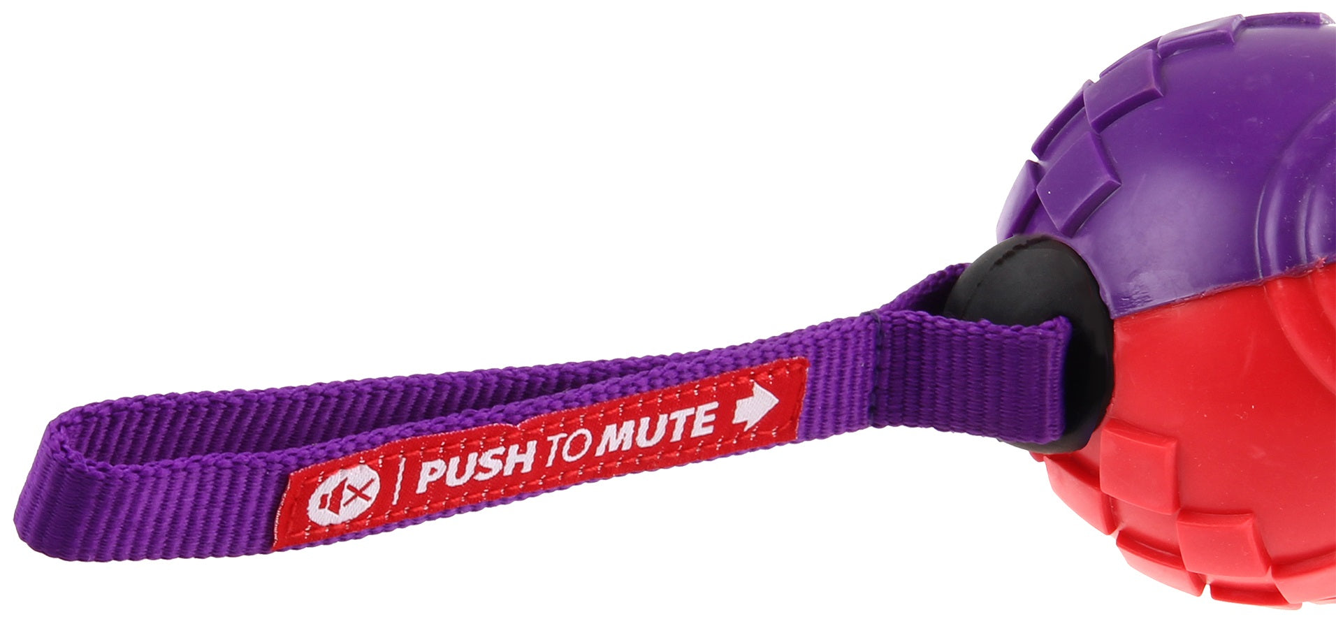Gigwi Push To Mute Owl Solid Dog Toy Purple/Red